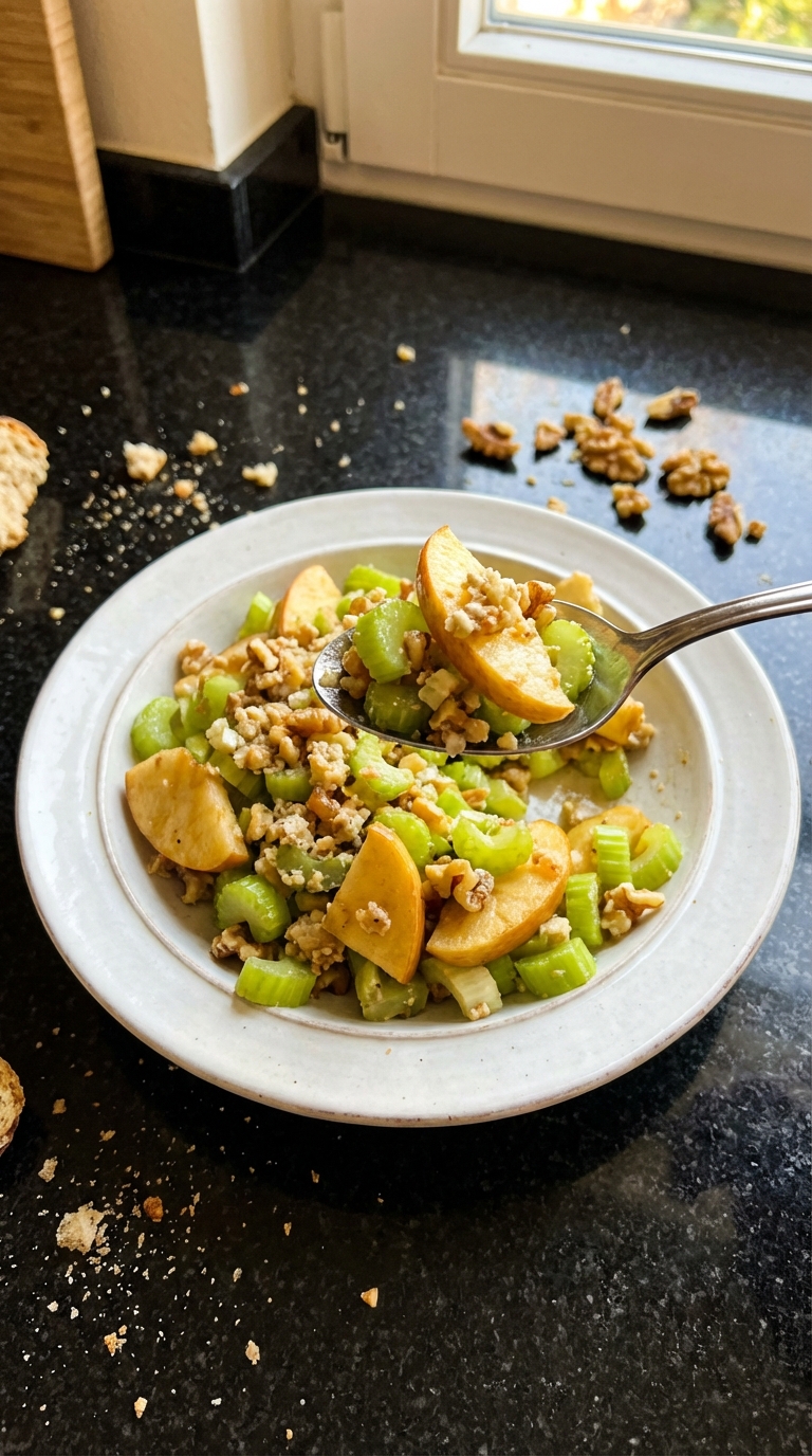 Knuspriger Sellerie Apfel Salat