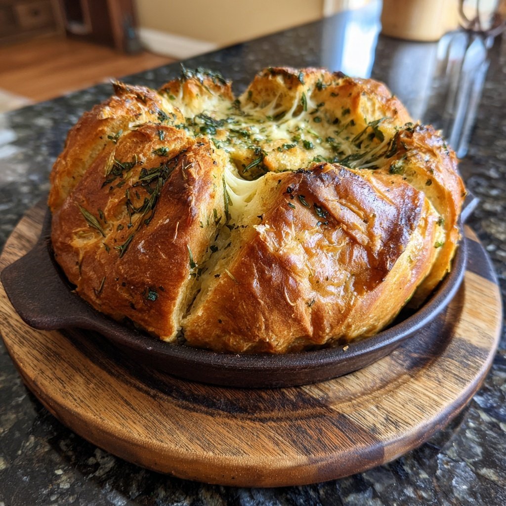 Knoblauch-Kräuter-Butterbraten