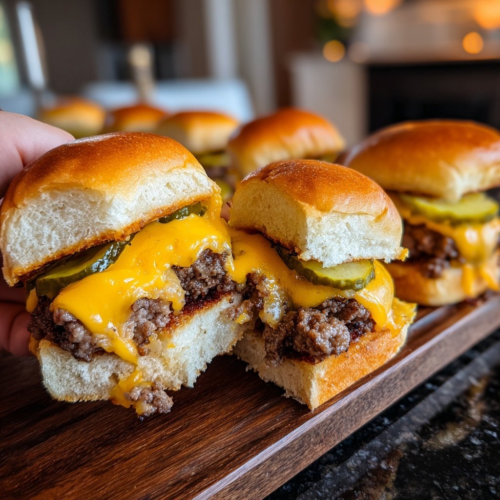 Mini Burger Sliders für Silvester