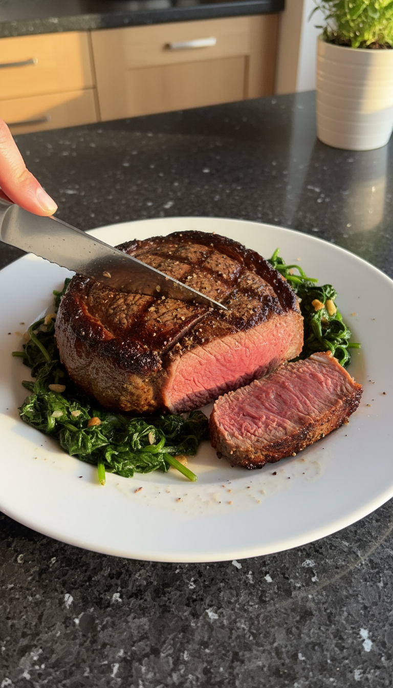Filet Mignon mit Spinat​