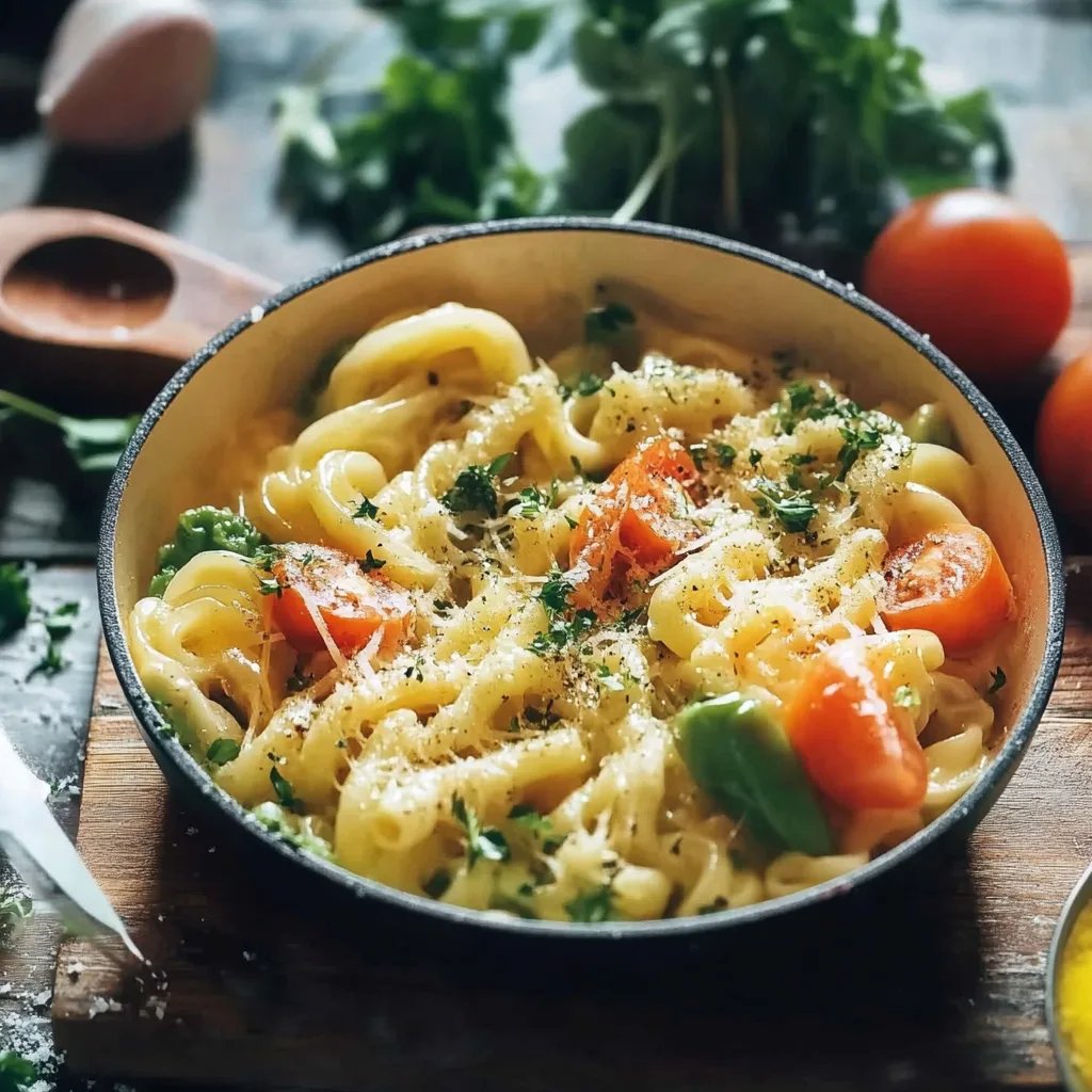 Einfacher Gemüse-Nudel-Auflauf