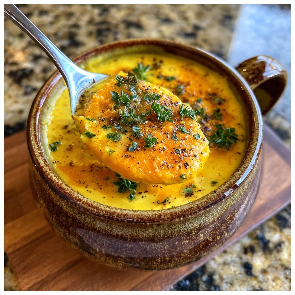 Karotte Pastinake Ingwerwurzel Suppe