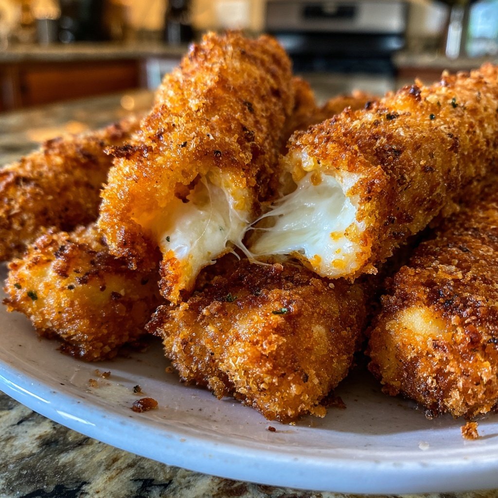 Mozzarella Sticks aus der Heißluftfritteuse