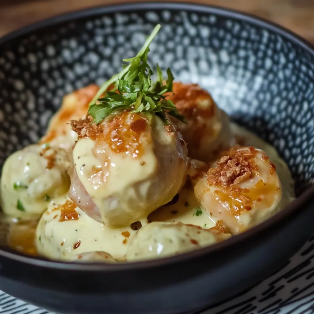 Rosenkohl in Frischkäse-Senfsauce