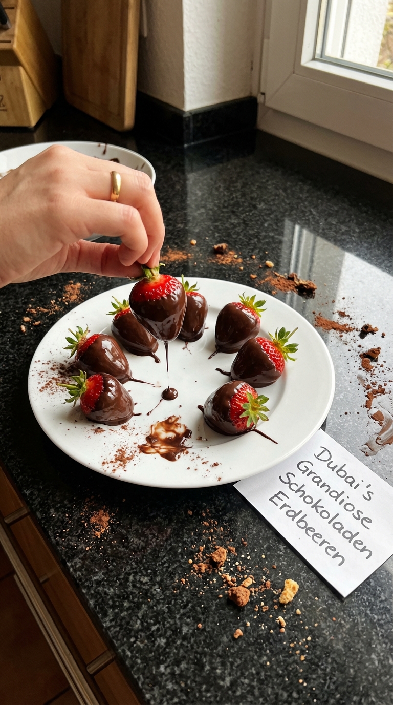 Dubais Grandiose Schokoladen Erdbeeren​