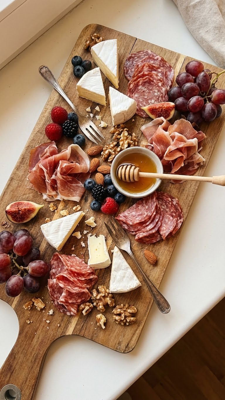 Mini Charcuterie Platten für Verliebte