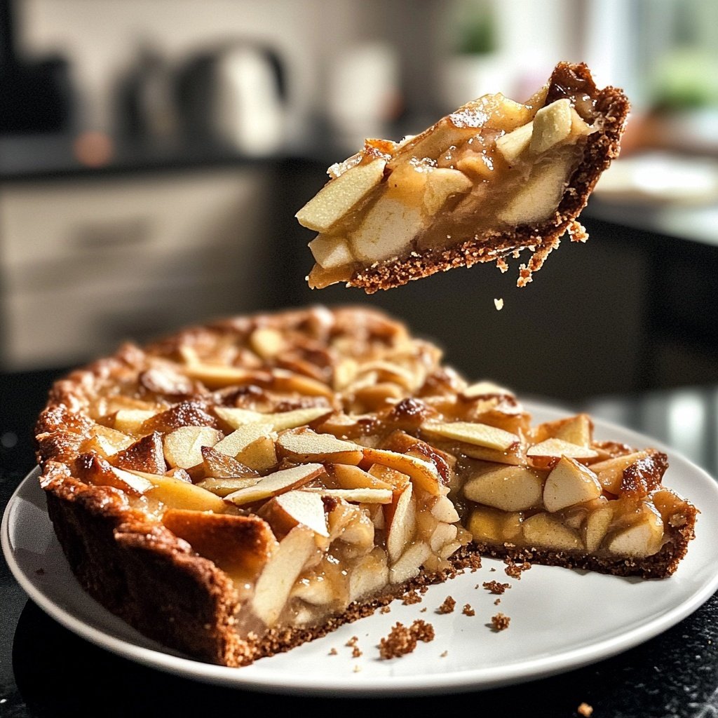 Saisonal-Festlicher Bratapfelkuchen mit Marzipan