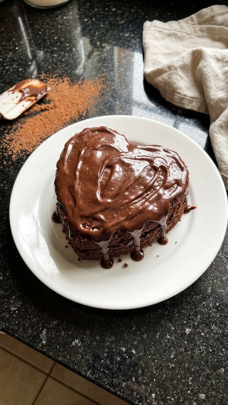 Mini Schoko Herz Kuchen