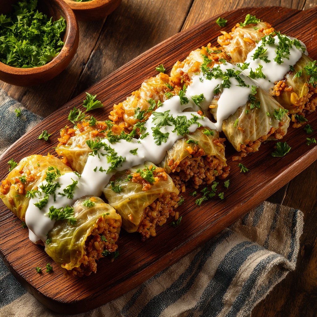 Mediterrane Kohlrouladen