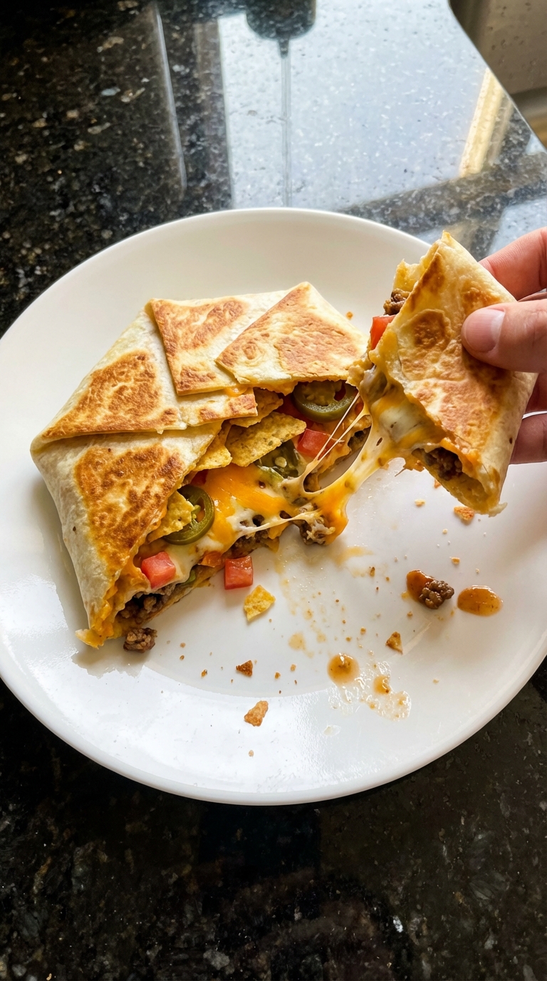 Nacho Pizza Crunch Wrap​