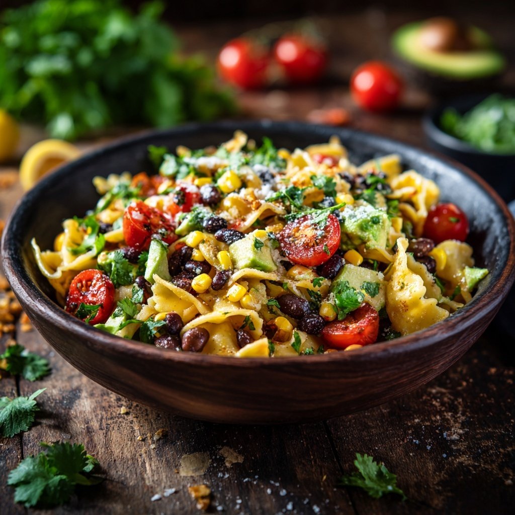 Knackiger Taco-Pasta-Salat