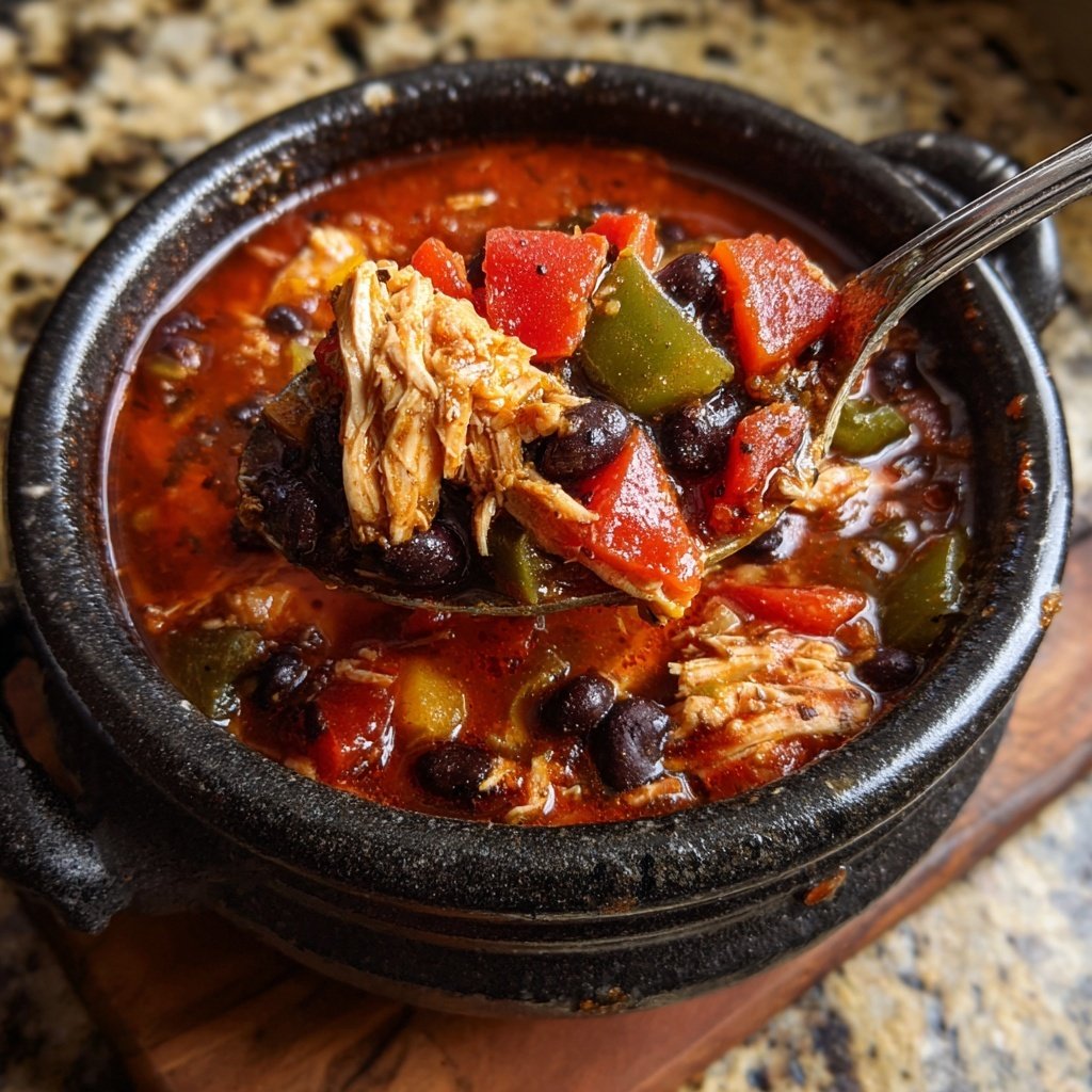 Truthahn Schwarze Bohnen Chili