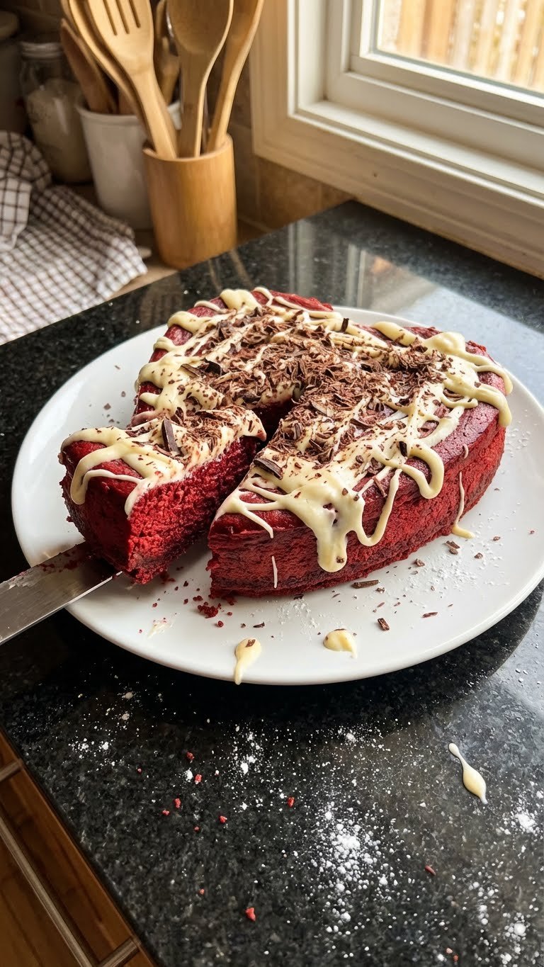 Red Velvet Käsekuchen Herz Rezept