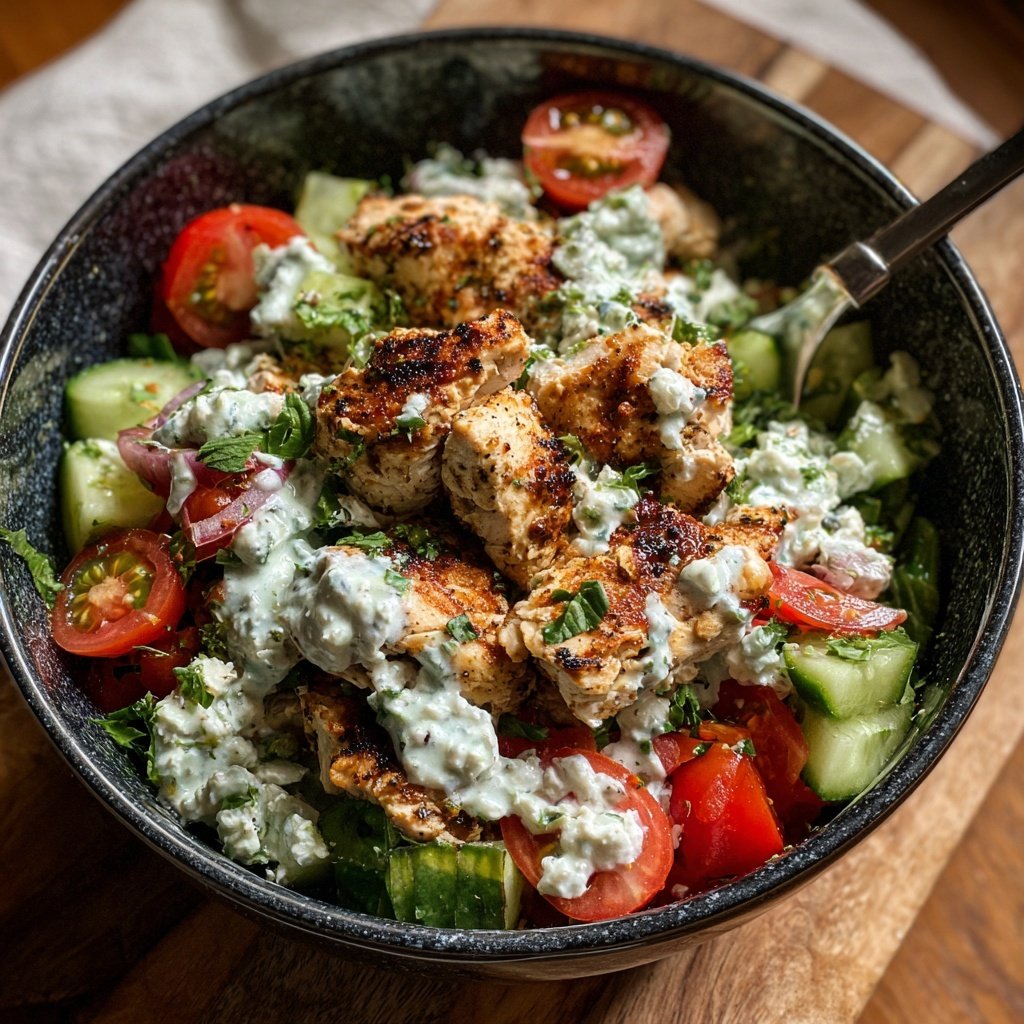 Griechisches Hähnchen Power Bowls