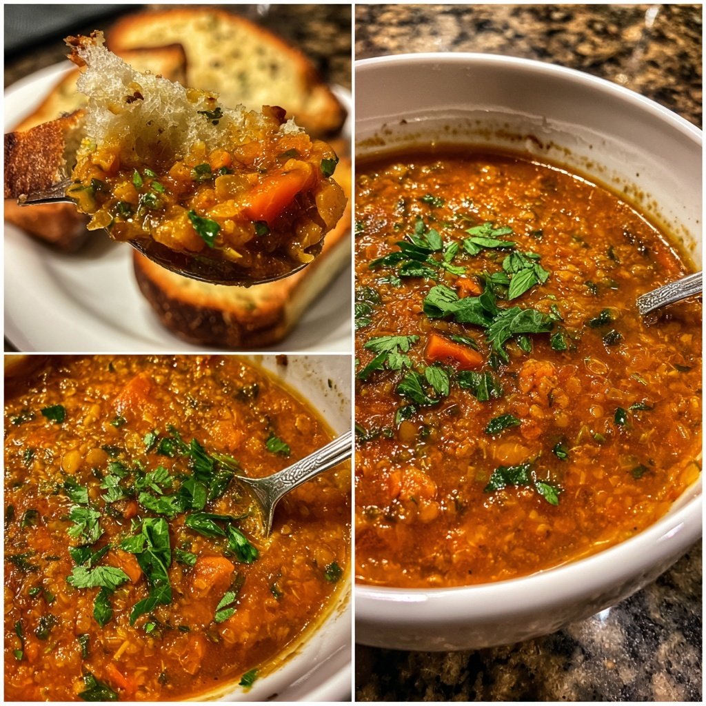 Italienische Linsensuppe mit frischen Kräutern