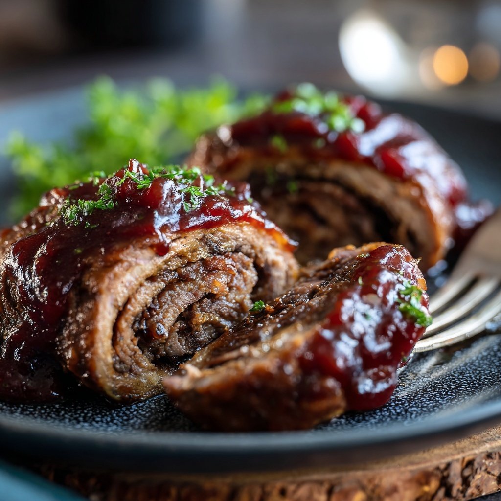 Rinderrouladen mit Rotweinsoße und Apfelrotkohl​