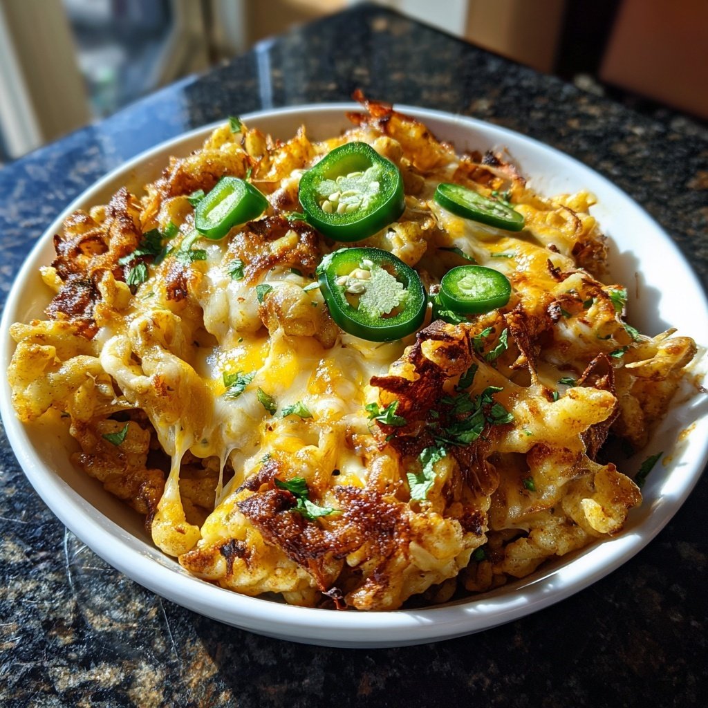 Chili-Käsespätzle mit Jalapeños