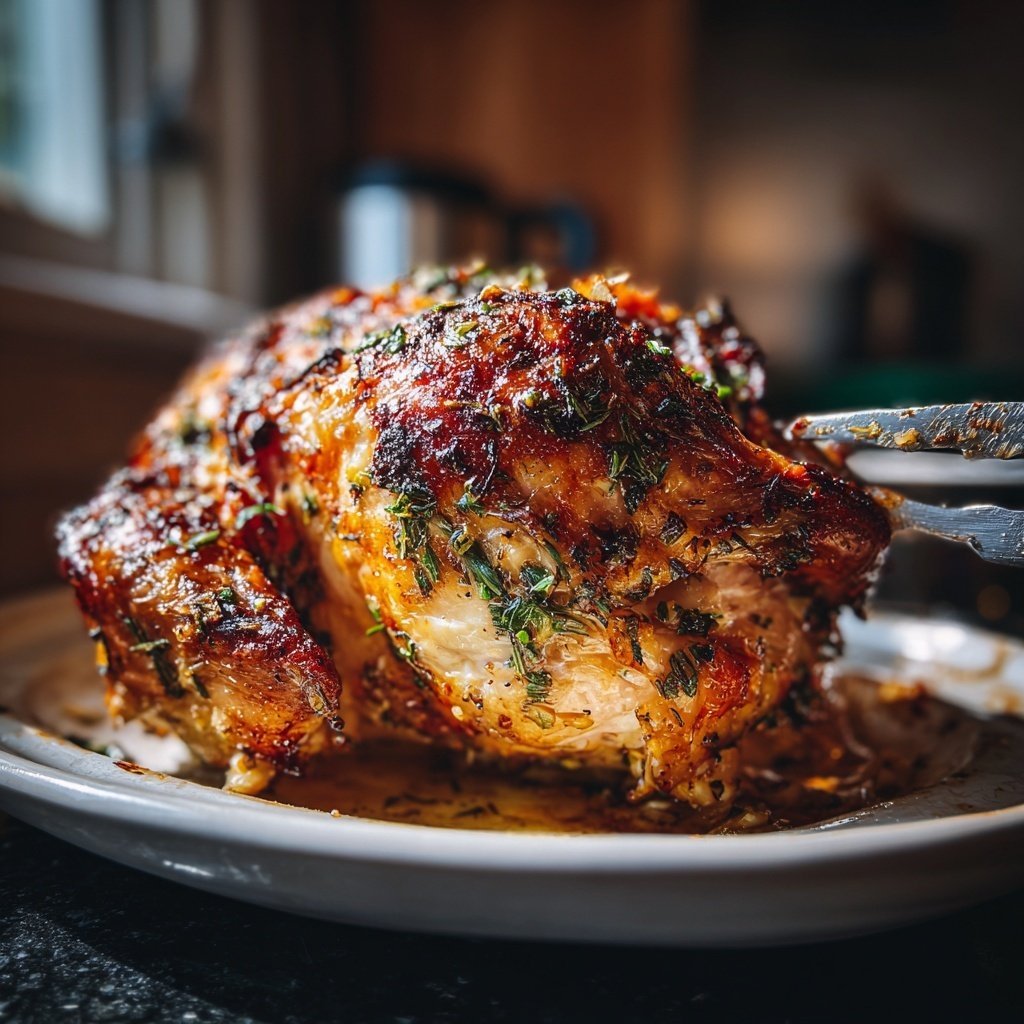 Geröstetes Knoblauch Hähnchengericht