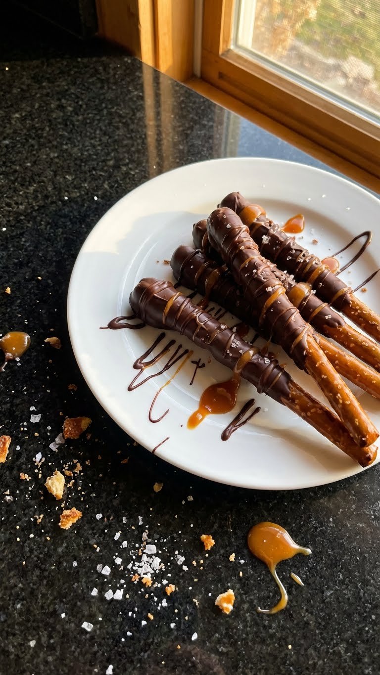 Romantische Schoko Karamell Dipper