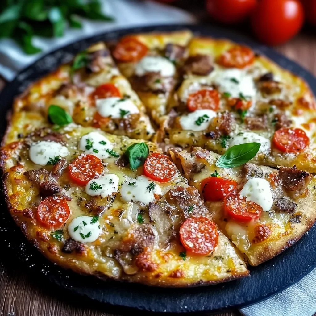 Kartoffelpizza vom Blech