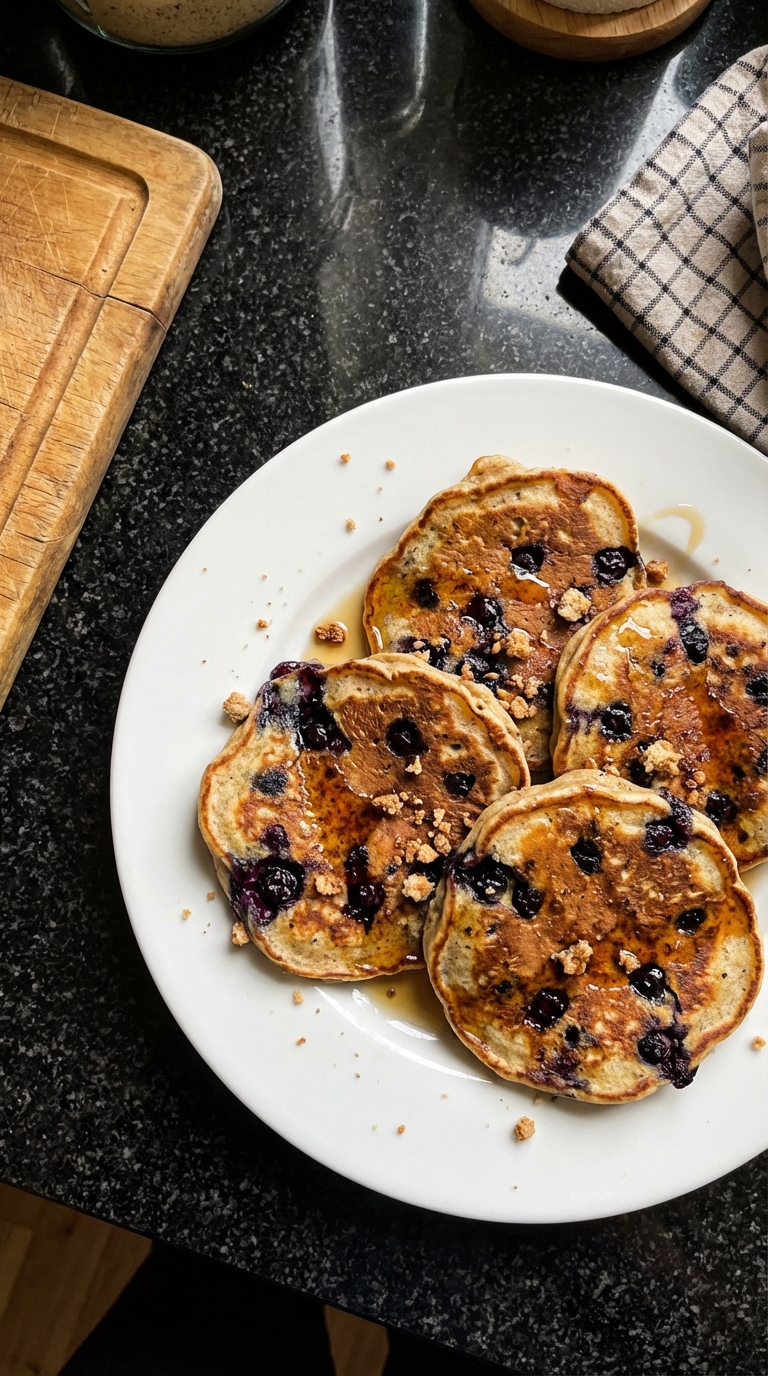 Heidelbeer Sauerteig Pfannkuchen​
