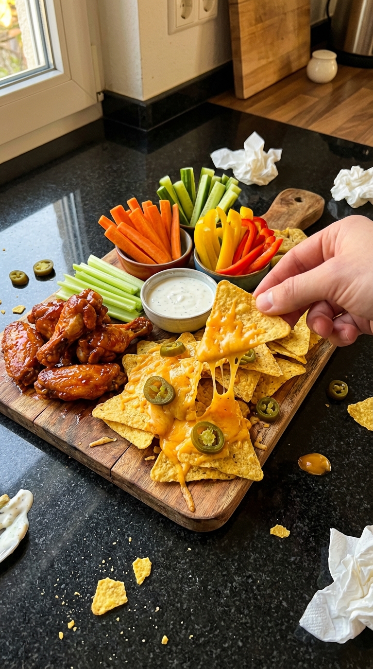 Bunte Super Bowl Snack Auswahl​
